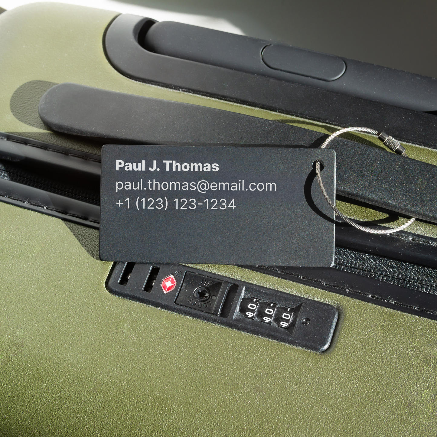 Engraved Luggage Tag